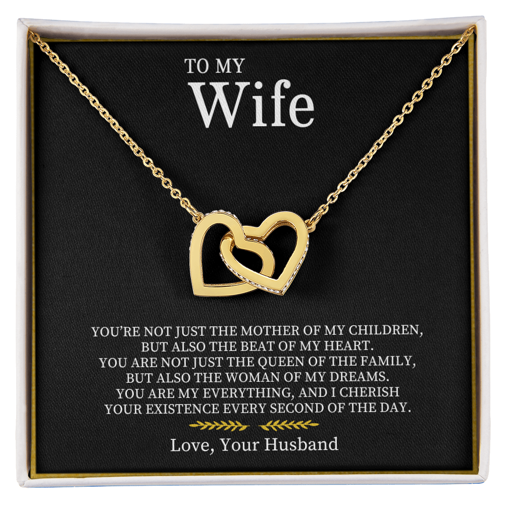 Para mi esposa | Collar de corazones entrelazados