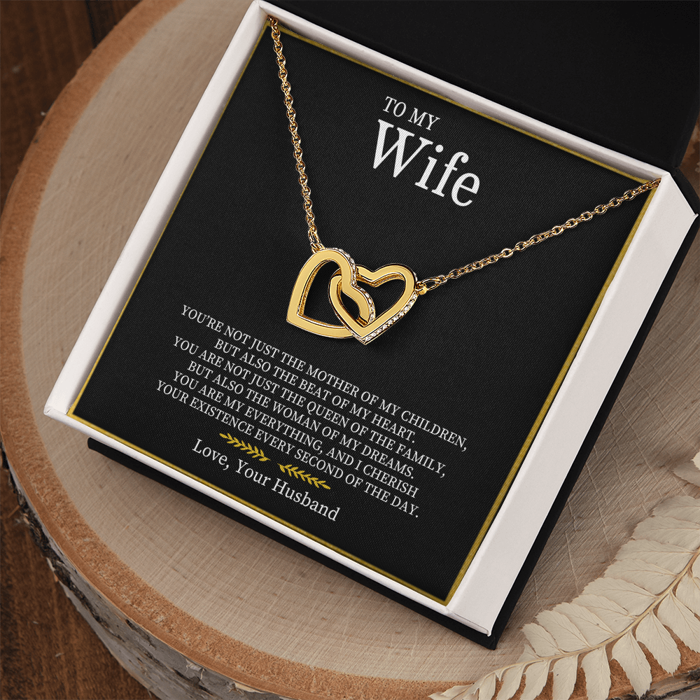 Para mi esposa | Collar de corazones entrelazados