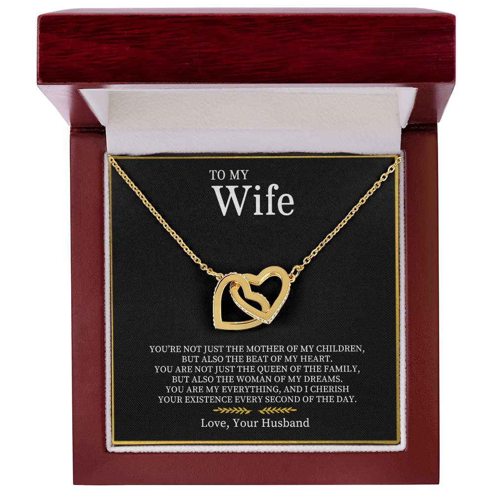 Para mi esposa | Collar de corazones entrelazados