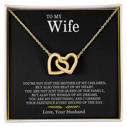 Para mi esposa | Collar de corazones entrelazados 