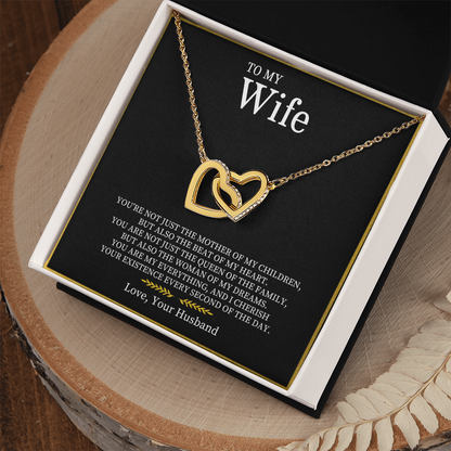 Para mi esposa | Collar de corazones entrelazados 